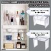 Inomata Chemical Small Item Storage Bathroom Mirror Slide Rack 10P Clear Made In Japan Makeup Easy To Remove Space Effective Stacking Bottle Tube