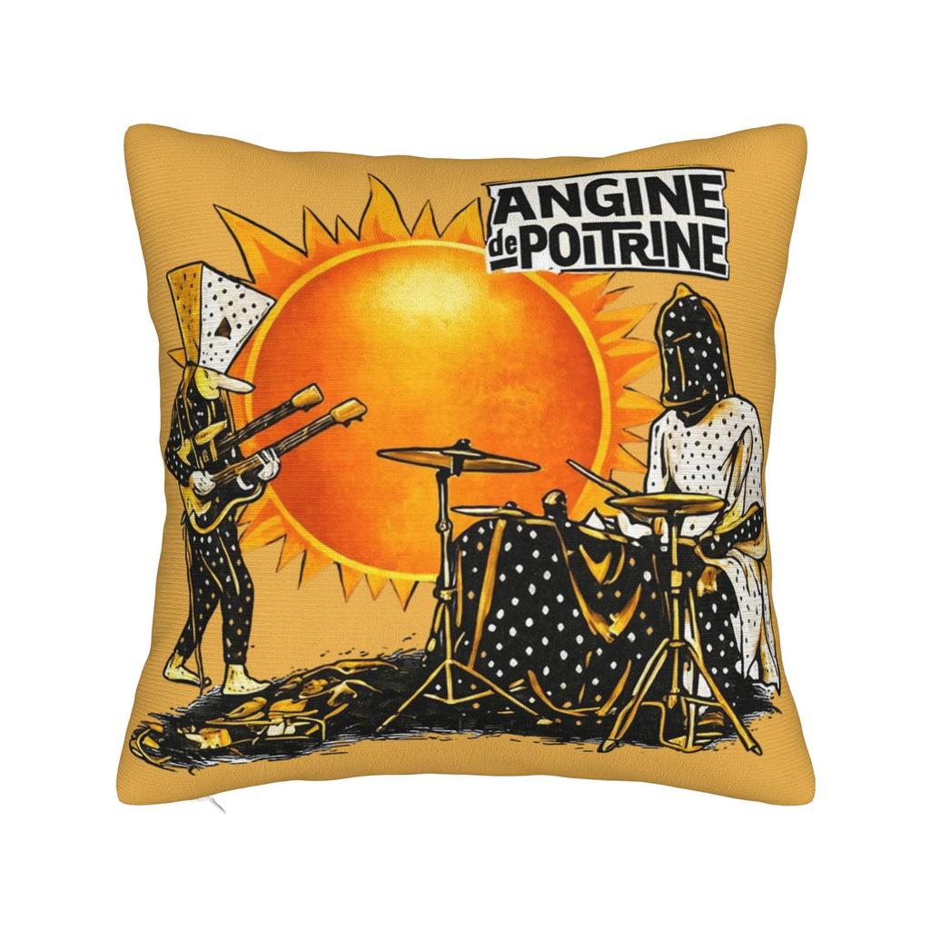 Angine De Poitrine Square Pillow Covers Polyester Car Sherpa Mantra Cushion Cover Cute Decor Throw Pillow Case