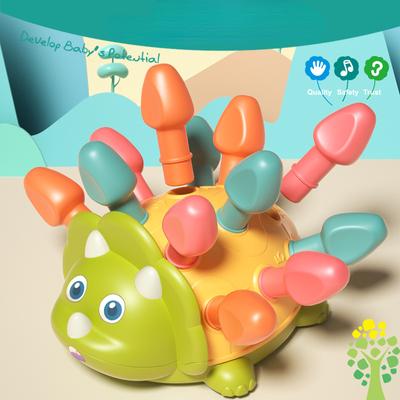 Baby Early Education Thinking Educational Toys Concentration Training Kids Pulling Small Hedgehog Radish and Inserting Building Blocks