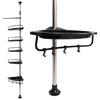 Corner bathroom shelf, telescopic, adjustable, for shower, 4 shelves, strong