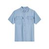 JOEONE Men's Short Sleeve Denim Shirt