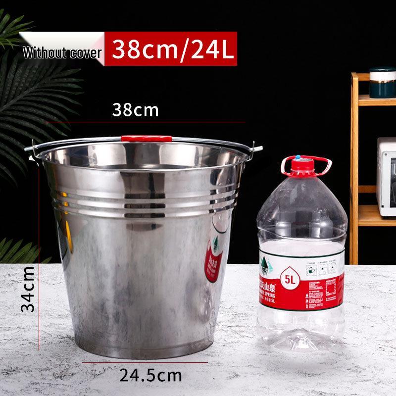 ZISIZ Portable Stainless Steel Ice Bucket