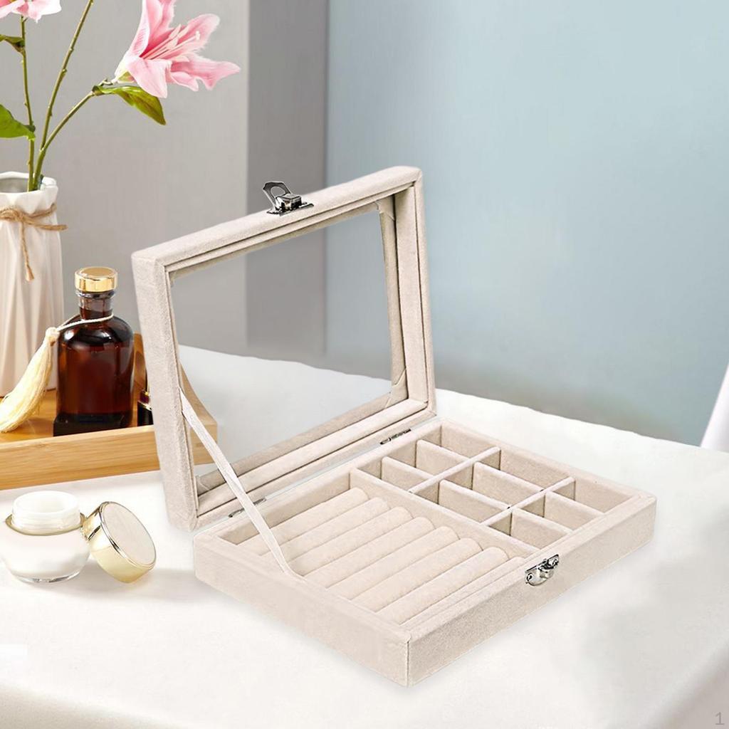 Držák na šperkovnici Dekorativní odnímatelný dělič Organizér Úložný pouzdro do ložnice Komoda