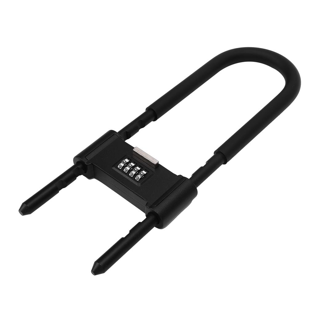 4 Digit Combination Padlock Heavy Duty 160 280mm Adjustable U Shape Security Code Lock for Bikes Gate Shed Fence