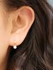 Minimal Piercing 14K Freshwater Pearl Drop Piercing Earrings