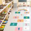 PVC Cartoon Number Grids Self-adhesive Flooring Decals Creative Wall Art  Kid's Room