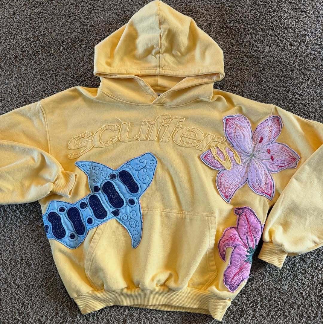Trendy brand retro embroidered embroidered hoodie
