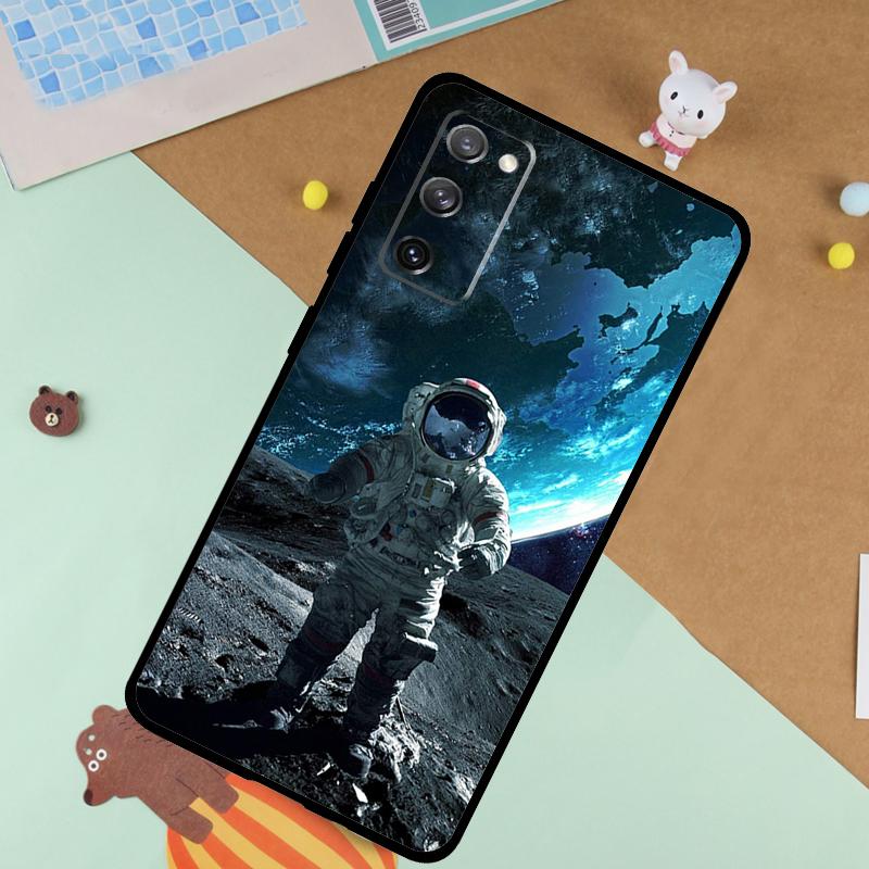 

Мягкий чехол Астронавт Звездное Пространство Для Samsung Galaxy S24 Ultra S9 S10 S20 S22 S23 Plus S21 FE S25 Ultra Чехол Galaxy S21 Plus