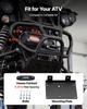 Wciągarka elektryczna 1134 kg, Wciągarka 12V DC do ATV/UTV z liną syntetyczną 4,8 mm x 12 m i przewodowym pilotem zdalnego sterowania, Wodoodporność IP55, Rolka prowadząca z aluminiową obudową