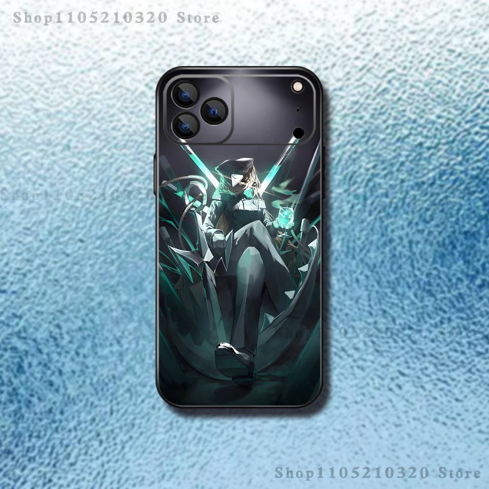 L-Limbus Company Game Phone Case For iPhone 17,16,15,14,13,12,Pro,Max,Plus,E,SE4,Air,Mini Black Soft Box iPhone13mini