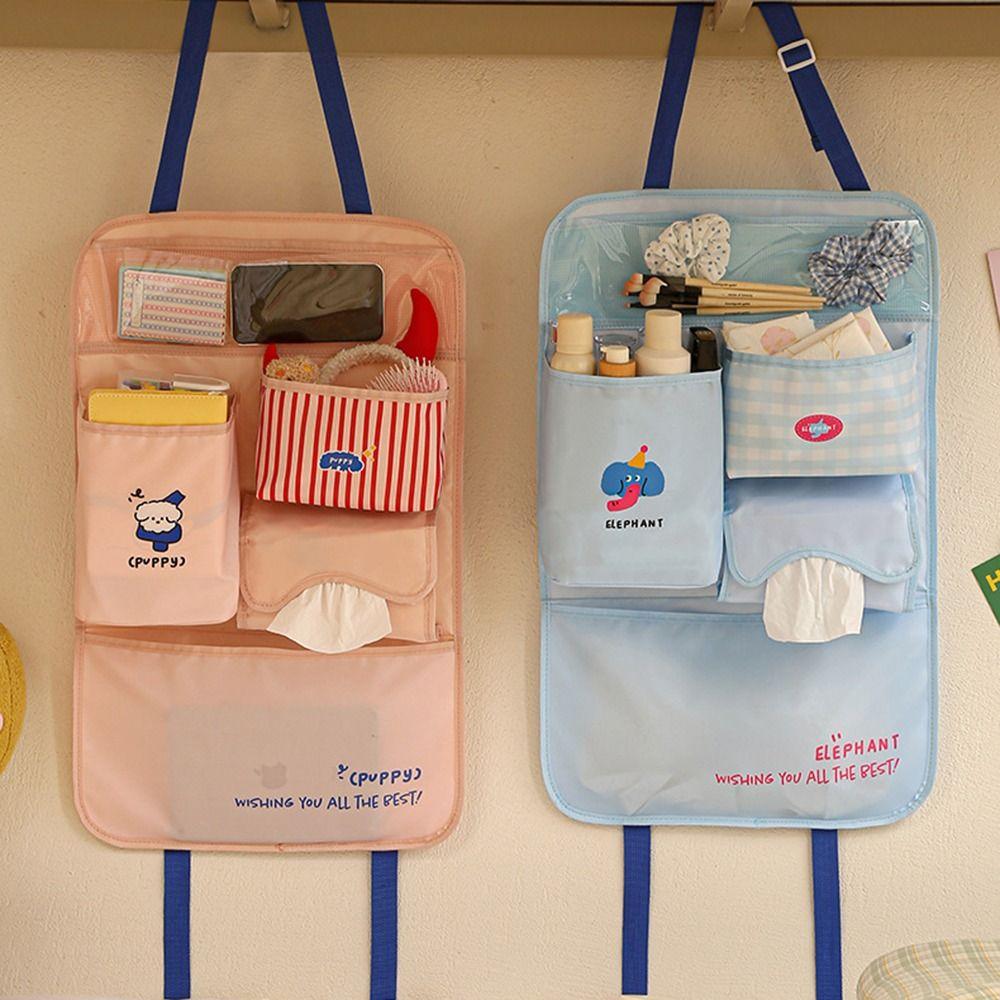 Cartoon Pattern Car Seat Storage Bag Car Interior Organizer Car Sundries Organization