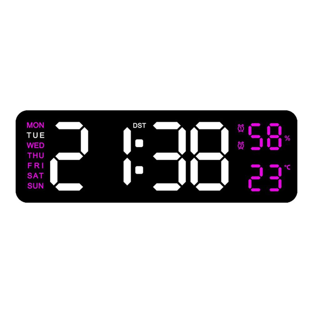 Multifunctional electronic clock that can be hung or stood as an alarm clock