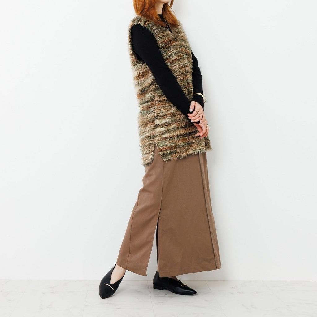 HIMIKO Metal Bar Flat Pumps, Genuine Leather with Soft Cushioning, Black, Size 235 (Product Code: 651303)