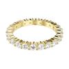 Swarovski Matrix Minimalist Fashion Cubic Zirconia Rings Unisex White 5750616