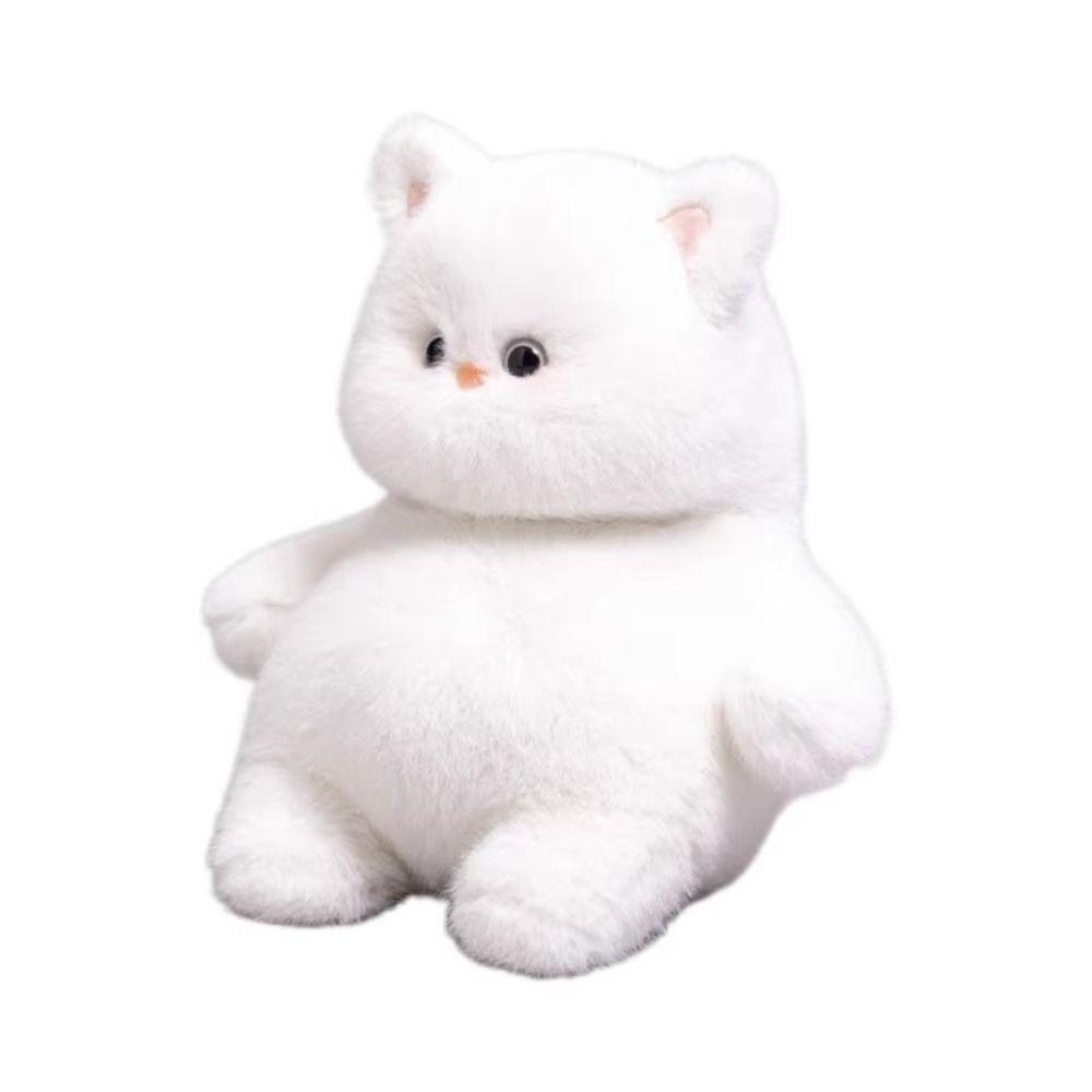 Super Soft Big Chubb Grey Cat Plushie 35cm Stuffed Animal Pillow Fashion Animal Plush Toy белый