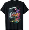 Mushroom Astronaut Shirt, Trippy Psychedelic Graphic Tee