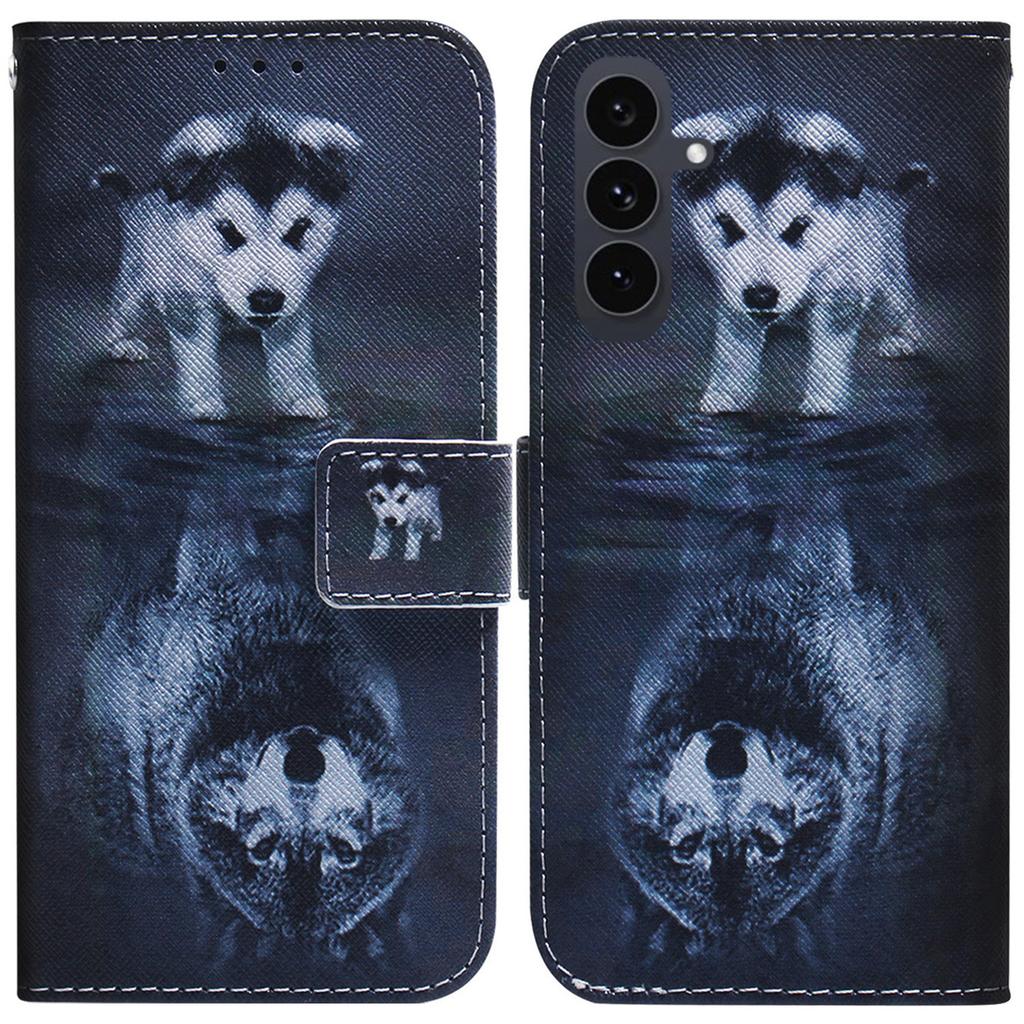 For Samsung Galaxy S25 FE Wallet Case Pattern Print Leather Phone Cover