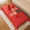 Wedding Red Tablecloth Waterproof, Oil-Proof, Wash-Free And Anti-Scalding Festive Wedding Rectangular Pvc Dining Table Cloth Coffee Table Tablecloth
