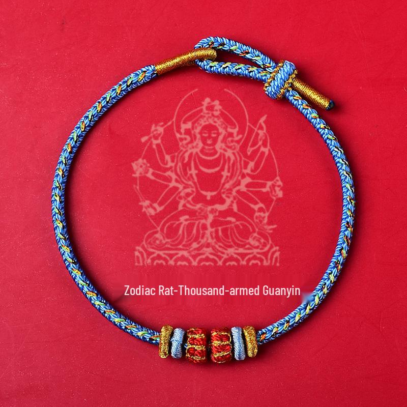 2026 Year of the Horse Tai Sui Red Bracelet: Benming Year Eight Buddhas Red String for Women & Men