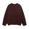 Oversized Relaxed Fit Acrylic Knit Sweater With Letter Print - Unisex Round Neck Long Sleeve Winter