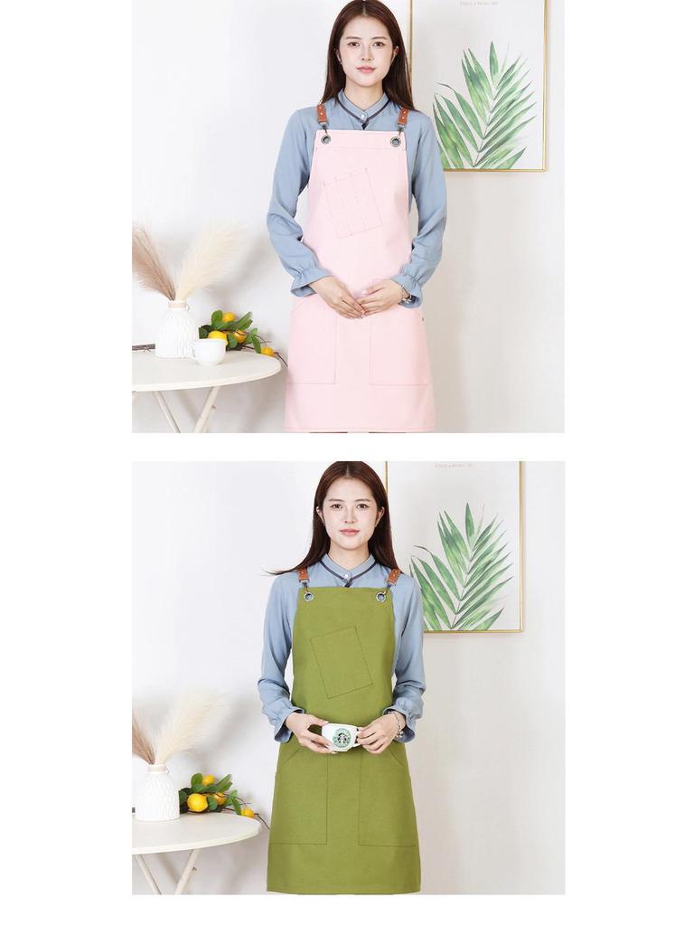 Durable Dirt-Resistant Canvas Apron for Home and Kitchen, Customizable with Logo.