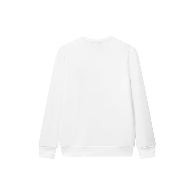 FILA Logo Crewneck Sweatshirt Men Sweatshirt Standard-White F11M147205FWT