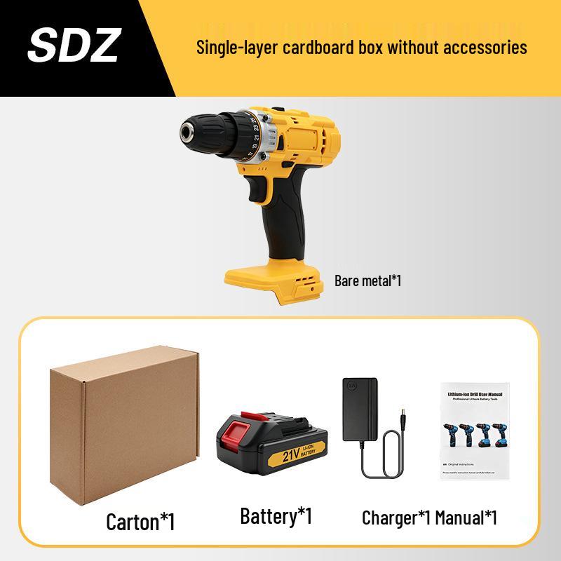 Double Speed Lithium Battery Hand Drill and Electric Screwdriver Set