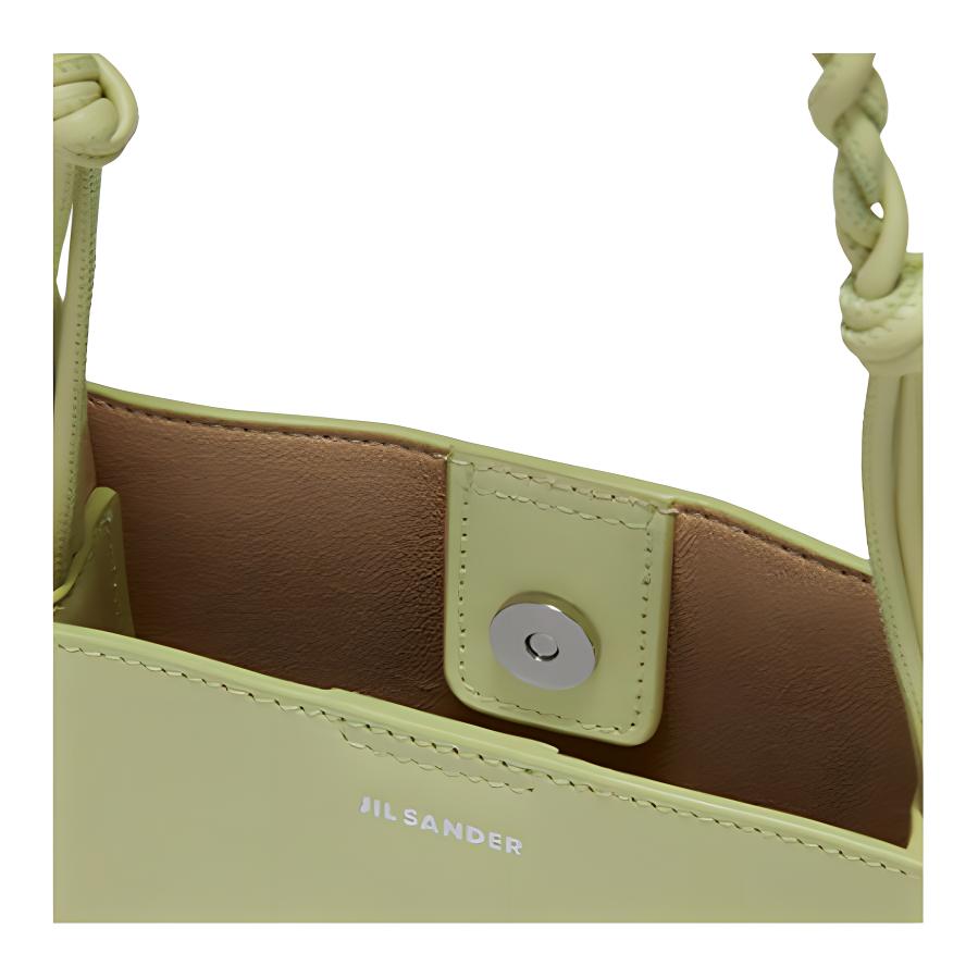 Jil Sander Tangle Small Leather Crossbody Bag Women Bags Matcha JSPU853173-WUB69159N