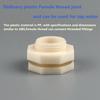 1/2" 3/4" 1" 1.2" 1.5" 2" Female/Male Thread ABS Plastic Connector Garden Irrigation Joint Fish tank Aquarium Drain Pipe Fitting