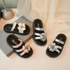 Girls Slippers Outdoors Soft Sole Comfortable Kids Casual Shoes Non-slip 2025 Summer New Children Beach Shoes Korean Style Trend