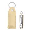Tagliaunghie Pieghevole Portatile Tagliaunghie Lima per Unghie Taglierina Trimmer Pieghevole per Unghie dei Dita Tagliaunghie con Portachiavi Custodia in Pelle Strumenti per Unghie