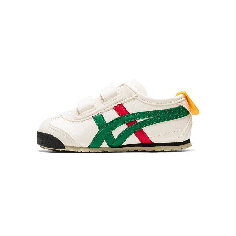 Onitsuka Tiger MEXICO 66 TS Anti Slip Wear Resistant Low Top Sports Casual Shoes White Green Infant And Toddler 1184A054-200