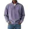 2025 European Style Men's 3D Print High Collar Half-Zip Hoodie for Spring/Autumn