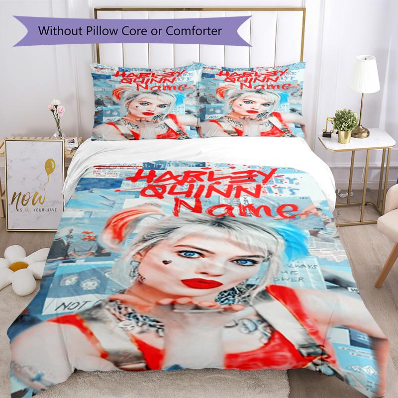 Warner (34) Customize Your Name Bedding Set Breathable Duvet Cover with Pillowcases Home Decoration Birthday Gift