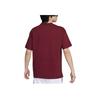 Nike Comfortable Ribbed Round Neck Basketball Short Sleeve T-Shirt With Letter And Number Print Men Tops Deep-Red FV8397-677
