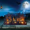 Novelty Witch Silhouette Candle Holder Halloween Candle Holder for Party Decor