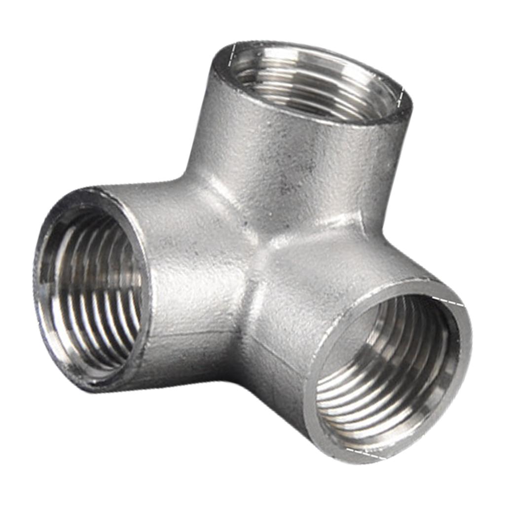 Stainless Steel Tube Pipe Fittings Y Shaped Tees 45 Degree Oblique Joint for Gas Water Systems Kitchen Garden Irrigation