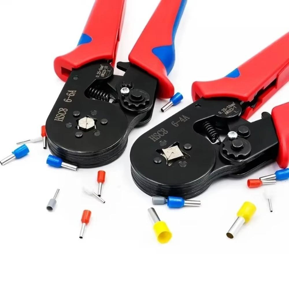 Four Corners Hand Crimping Pliers Self-adjustable Wire Crimper  for Household DIY Use