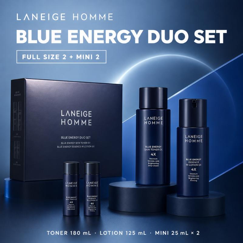Laneige Homme Blue Energy 2-Piece Special Set (+ 2 x 25ml Miniatures)