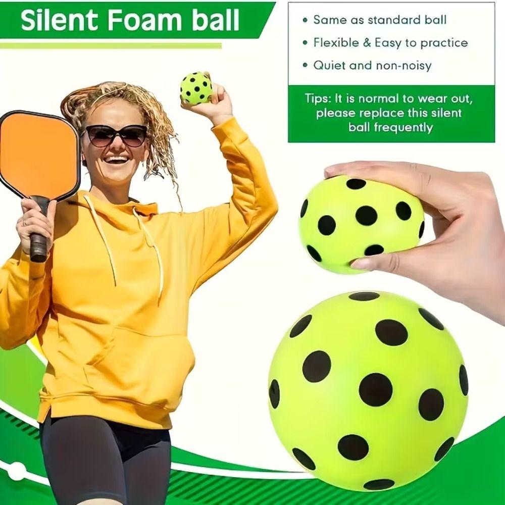 PU Foam Pickleball Training Balls High Bounce Quiet Pickleball Balls for Pickleball Training
