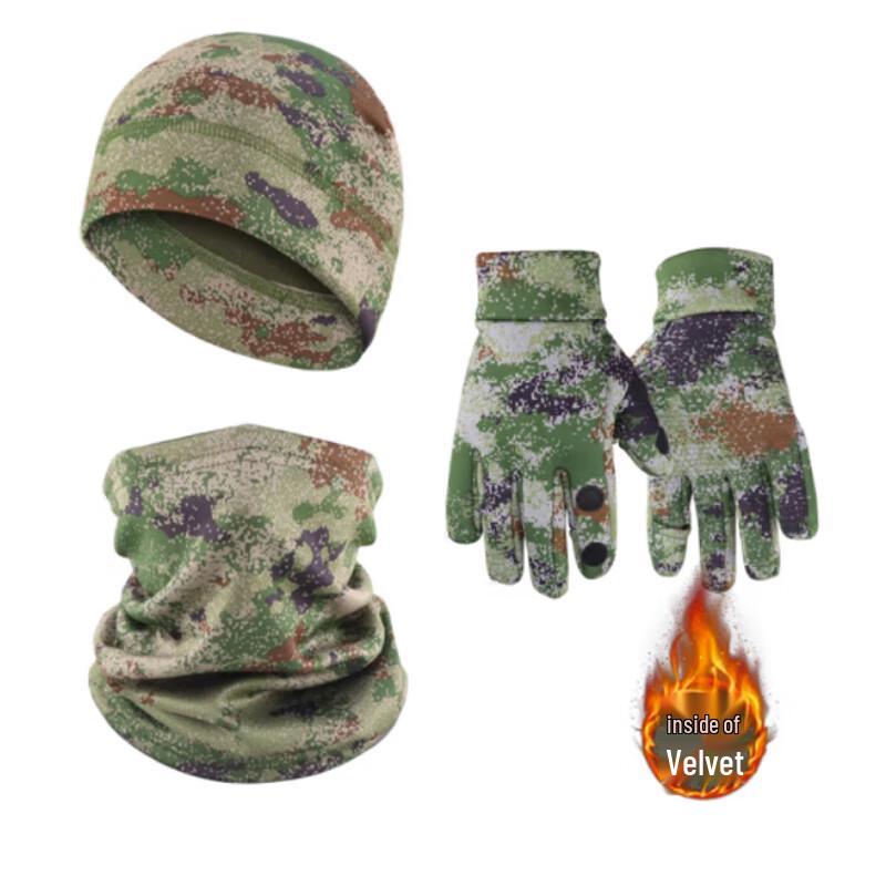 Зимний камуфляжный флисовый набор аксессуаров для холодной погоды