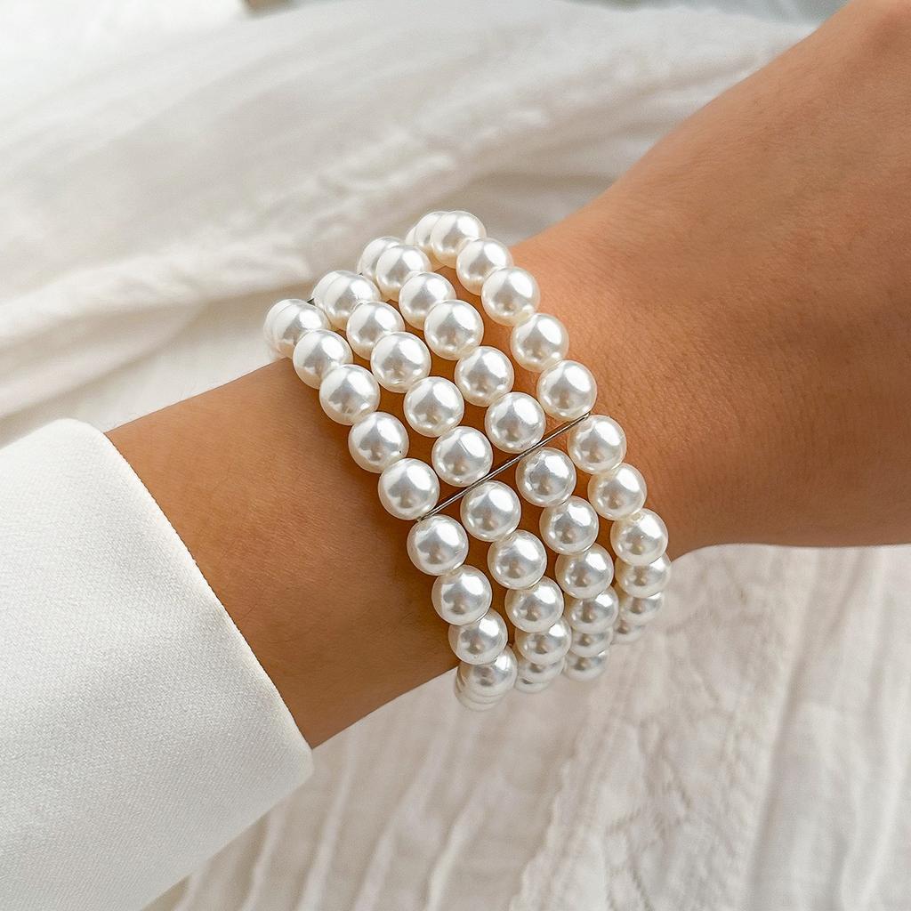 Fashion Bohemian Multi-Layer Necklace, Cold Temperament, Pearl Beaded Necklace For Women