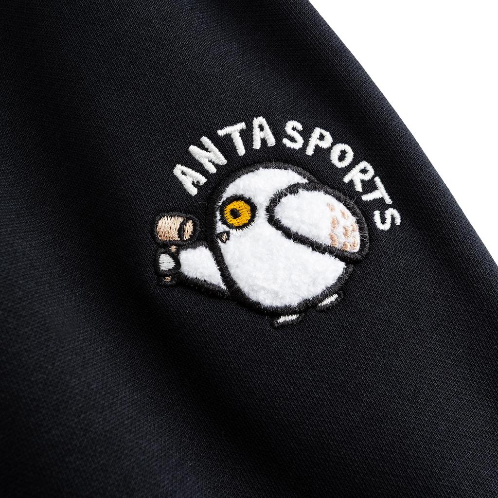 Anta Life Series Womens Long Pants 2025 Winter Knitted Sports Pants Women Bottoms Basic-Black 962548303-3