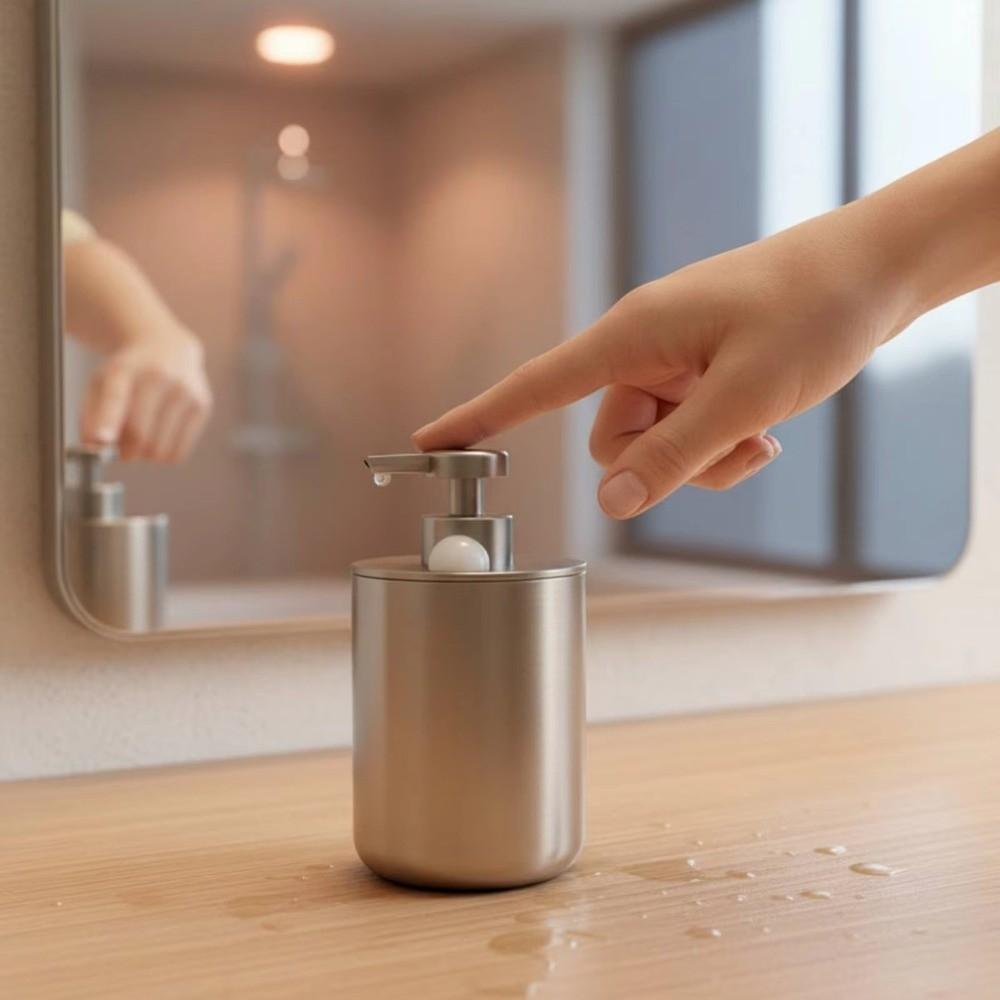 Dispenser Sapone Acciaio Inossidabile 160ml Dispenser Lozione Antigoccia Flacone Sapone Lozione Bagno