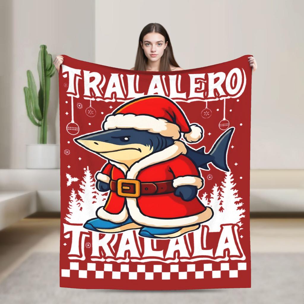 Marcus The Worm Ugly Christmas Plush Blanket Italian Brainrot Funny Throw Blankets for Home 150*125cm Ultra-Soft