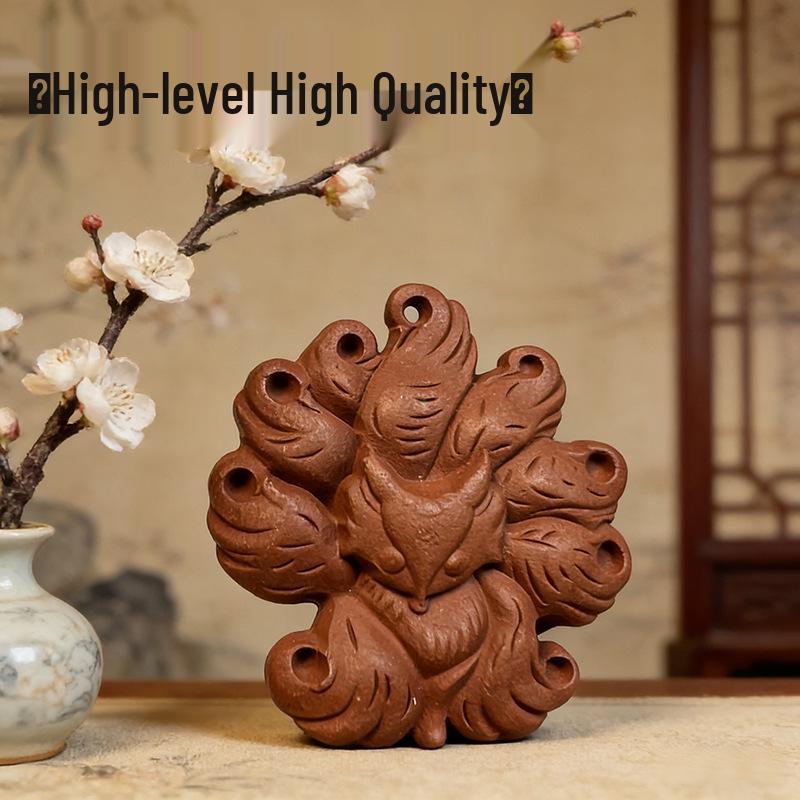 Premium Handmade Nine-Tailed Fox Scented Flower Stamen Car Pendant