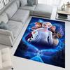 Frozen cartoon print decorative rug/doormat, suitable for entrances, balconies, kitchens, and bedrooms.