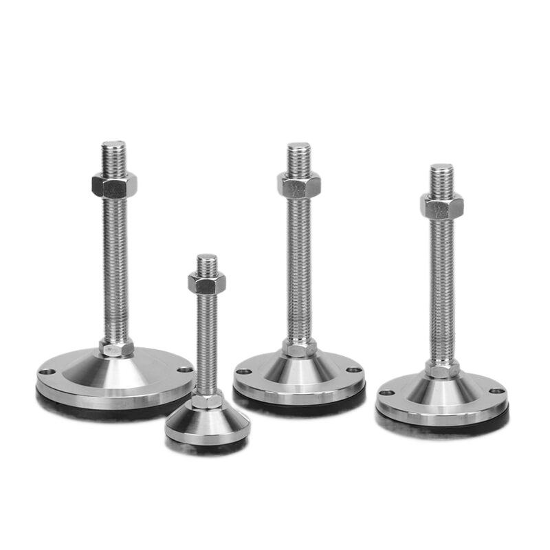 Adjustable Metal Furniture Leg Leveling Feet Rubber Pads Table Mounts for Kitchen Hotel Home Office Living Room Workshop Use