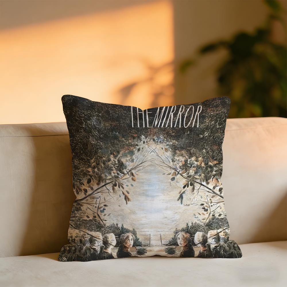 Mirror Cushion Cover Cozy Velvet Throw PillowSoft Warm Cushion For Sofa  Bed 30x30 cm