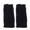 Women Winter Warm Fashion Knitted Arm Fingerless Gloves Outdoor Soft Touchscreen Mittens